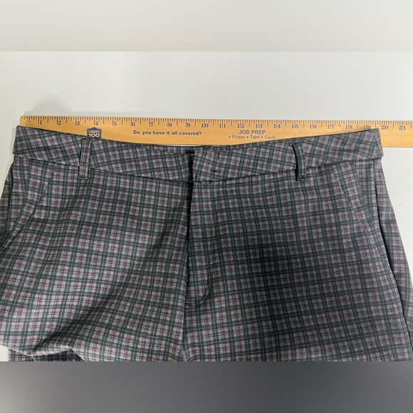 Kut from the Kloth High Rise Fab Ab Trouser Bootcut Plaid Pants Womens 16W - Picture 7 of 9